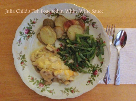 Julia Child's Fish Poached in White Wine Sauce