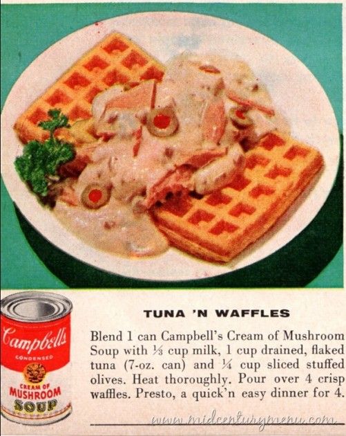 The disgusting predecessor of chicken and waffles.  